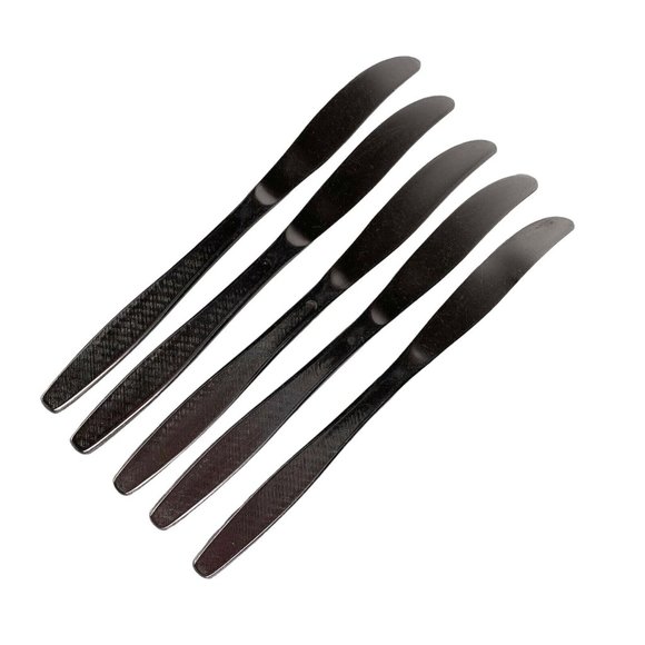 Rogers IS Stainless USA INS185 Modern Solid Burnished Knives Knife Lot of 5 - Picture 4 of 10